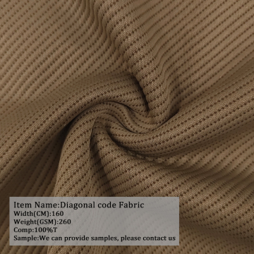Wholesale Custom Color Knitted 100% Polyester Fashionable Breathable Stretch Diagonal Fabric