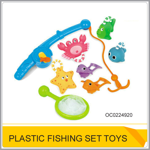 Kids platic tool play set Catch fish game machine OC0224920