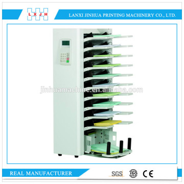 HL-ST-I 10 Feed Stations digital Paper collating machine / section gathering machine