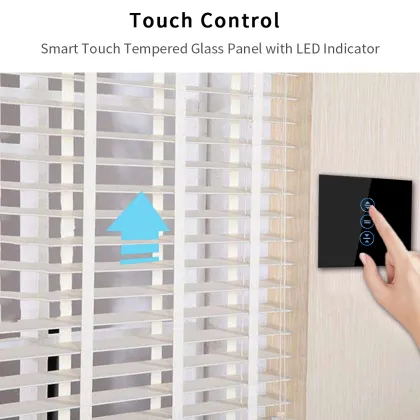 CNBINGO Wholesale: Home Automation Glass Tuya Touch Smart Switches for Roller Shutter, Wall, Window & Curtains