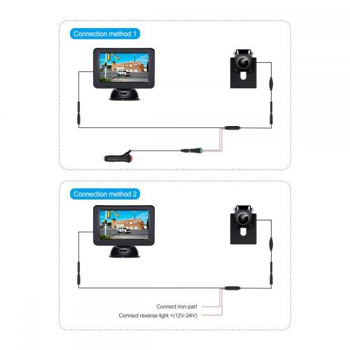 5Inch TFT Screen Wired Rv Rear View Camera