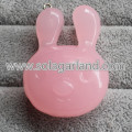 34*36MM Acrylic Translucence Lovely Rabbit Pendants Charms