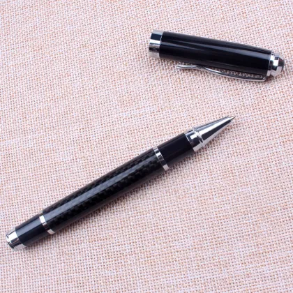 Customized Heavy Luxury Carbon Fiber Roller Ball Pens