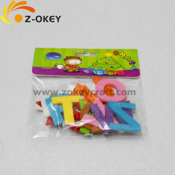 Letters felt crafts stickers for children