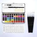 50 Colors Watercolor Paint And Brush Gift Set