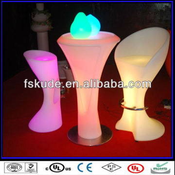 LED illuminated furniture, bar furniture sports bar chair, color rechangeable luminated hanging Bar Chair,