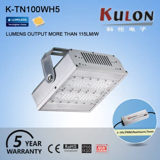 Efficiency 120lm/w outdoor 100w IP66 led tunnel light