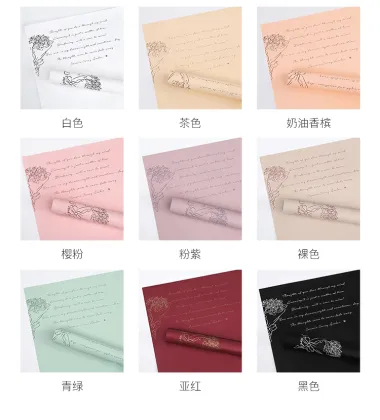 Ouya Waterproof Plastic Floral Gift Paper