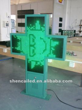 guangzhou led green cross sign