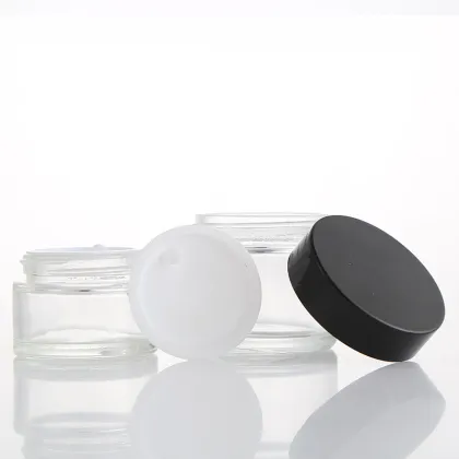 Clear glass cream container Cream Glass Jar 100G