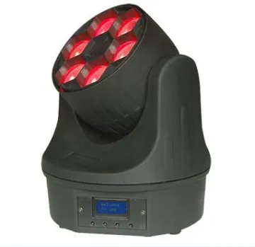 6pcs*15w RGBW 4in1 Bee Eye Mini Beam Light