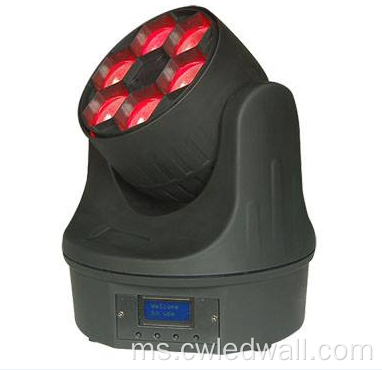 6pcs*15w rgbw 4in1 lebah mata mini rasuk