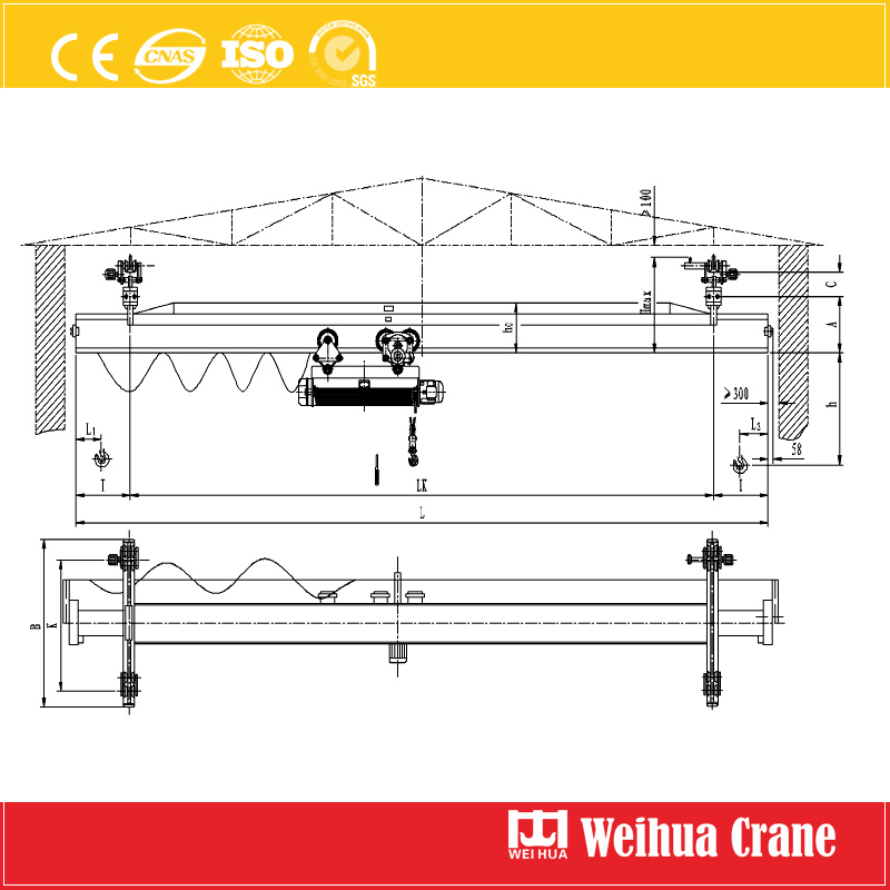 Electric Suspension Crane Sketch