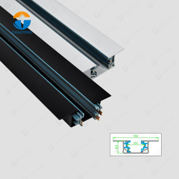V X Connector Track Light: Black White Single Circuit LED Lighting Rail System