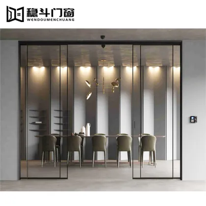 Exterior Conceal Stacking Aluminium Corner Stacker Doors