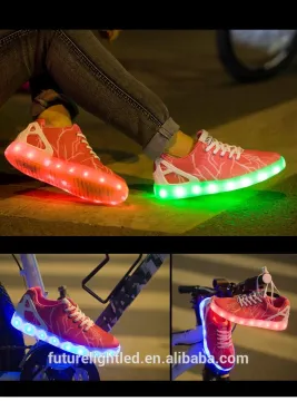high quality led lighting flashing led shoes women and men running shoes