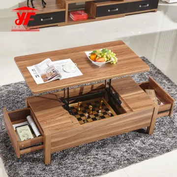 Rustic Low Wooden Coffee Table Design