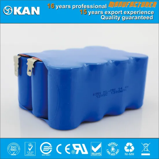 KAN nimh not ni cd 14.4v 12xSC1300mAh rechargeable battery with CE,UL,ROHS,FDA cell for robotic vacuum cleaner ,rc car, model.