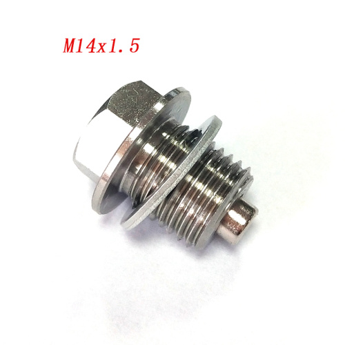 Sump suction screw neodymium magnet drain plug