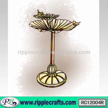 Natural Metal Leaf Bird Feeder&Bird Bath