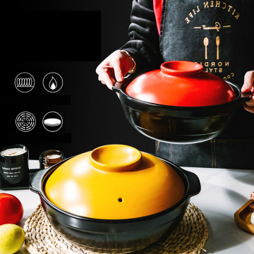 Kitchen Heat Resistant Non Stick Porcelain Casserole Cookware