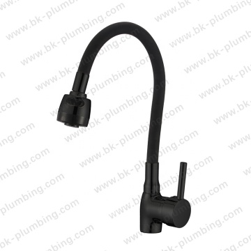 Moderno spruzzatore in ottone spazzolato spruzzatore nero rubinetto da cucina