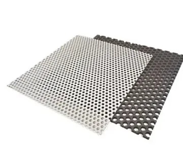 Perforated Metals Speaker Grill Mesh For Balcony Prices / Round Hole Aluminum Punching Hole Baskets