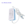 12V5A White C8 UL Power Supply Adapter