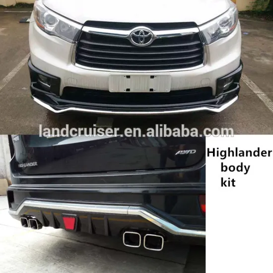 2015-2016 highlander body kit front bumper rear bumper