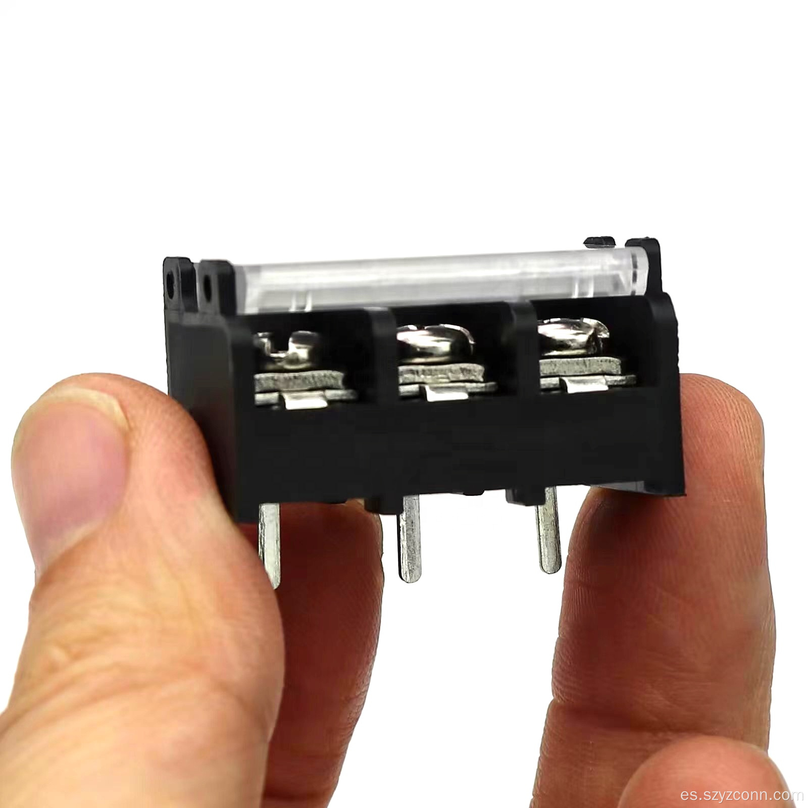Bloques de terminales de barrera con paso de 9,5 mm, color negro, 3P