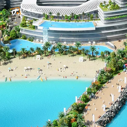 Resort architects models villa house scale model