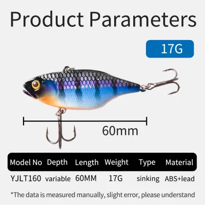 JACKALL TN VIBRATION 60 Rattle VIB Fishing Lures with Internal Balls