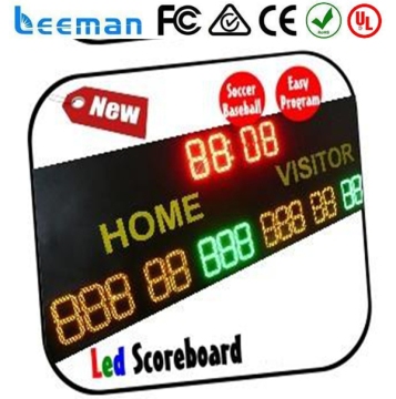outdoor restaurant led digital number display rental aluminum cabinet led sports display