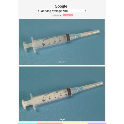 Jednorazowa strzykawka Luerlock 5 ml