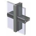 Vertikale freiliegende horizontale Versteckglasvorhangwand