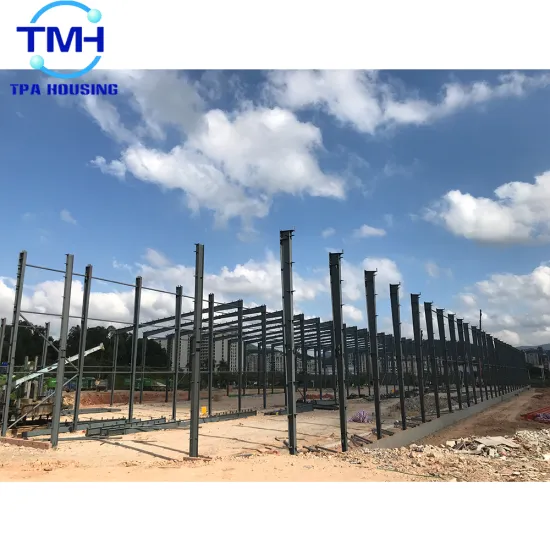pre engineered large span steel structure factory building