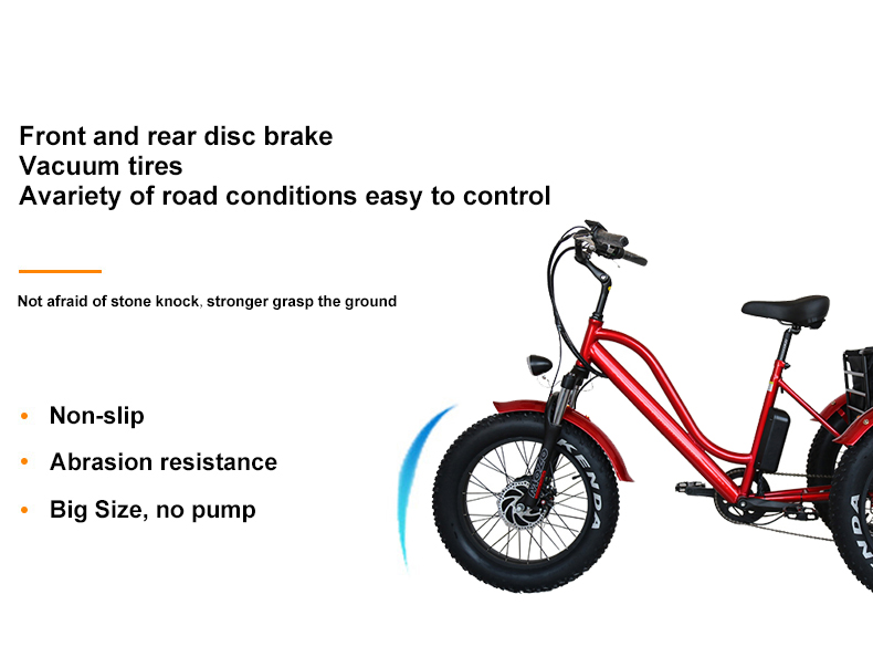 tubeless tire electric tricycle