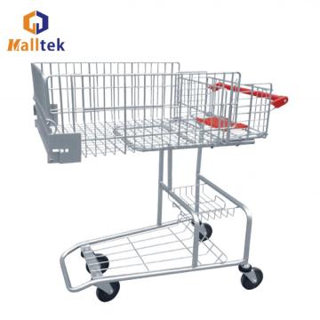 Supermercato zinco placcato Disable shopping Trolley