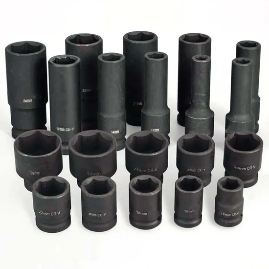 Professional High-Grade 1/2-inch Pneumatic Air Impact Socket Set for Heavy-Duty Auto Repair