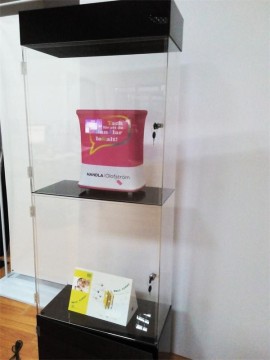 plexiglass cell phone accessory earring showcase acrylic display