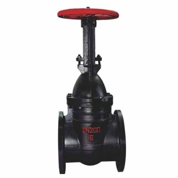 Open rod parallel double gate valve