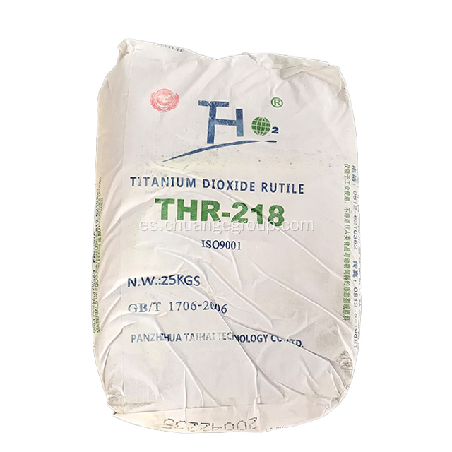 Dióxido de titanio Thr218 para pintura de recubrimientos de tinta