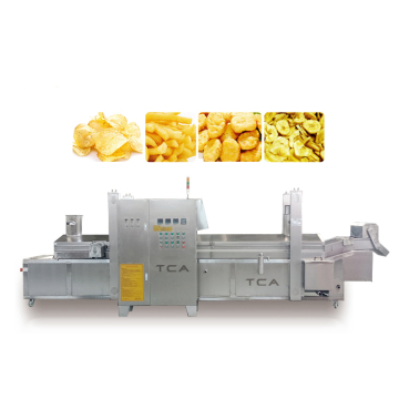 TCA Commercial High Efficiency French Fries Machine - Electric Deep Frying Continuous Fryer