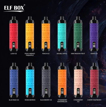 ELF BOX SHISHA 16000 Puffs LED Display Leather Disposable Vape Pen