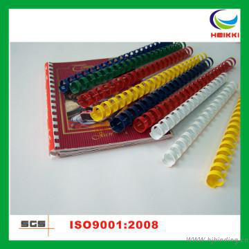 PVC coated colorful plastic binding combs