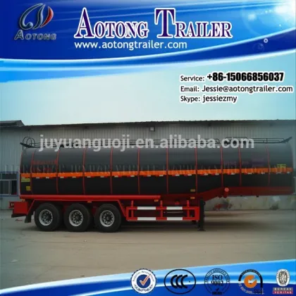 low price new 40M3 oil tanker trailers for sale / volume optional