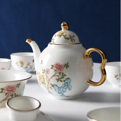 China Supplier Custom Design Chinese Style Royal Bone China Tea Set