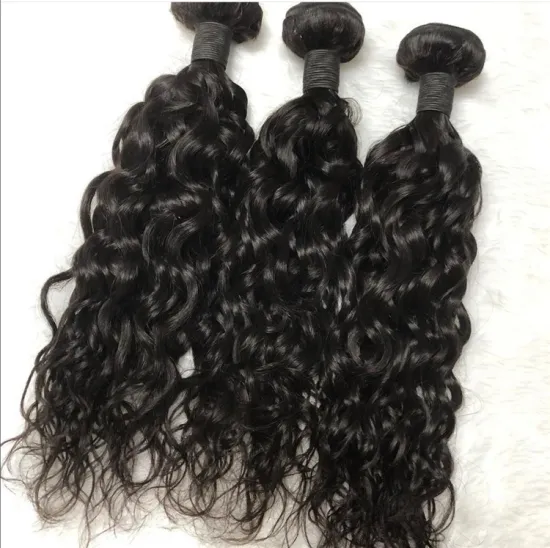 Hot selling 100% brazilian human hair wet and wavy hair weave 10 bundles natural water wave virgin hair extensions