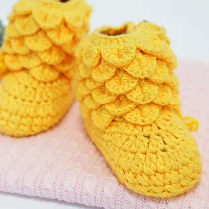 Handmade Inner Villi Crochet Baby Shoes