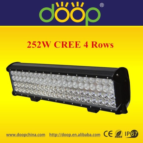 Hot 20" 252W LED Work Light Bar Quad Row LED Light Bar Offroad Driving Lamp